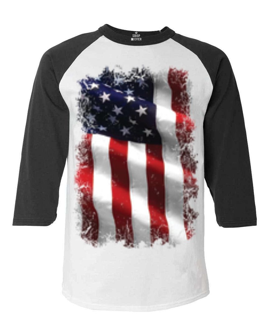 patriotic raglan